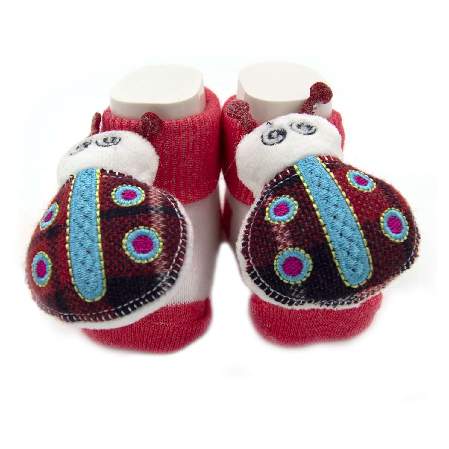 Mini Damla Oyuncaklı Bebek Çorabı 42425 Kırmızı