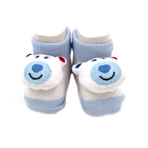 Mini Damla Oyuncaklı Bebek Çorabı 42425 Mavi