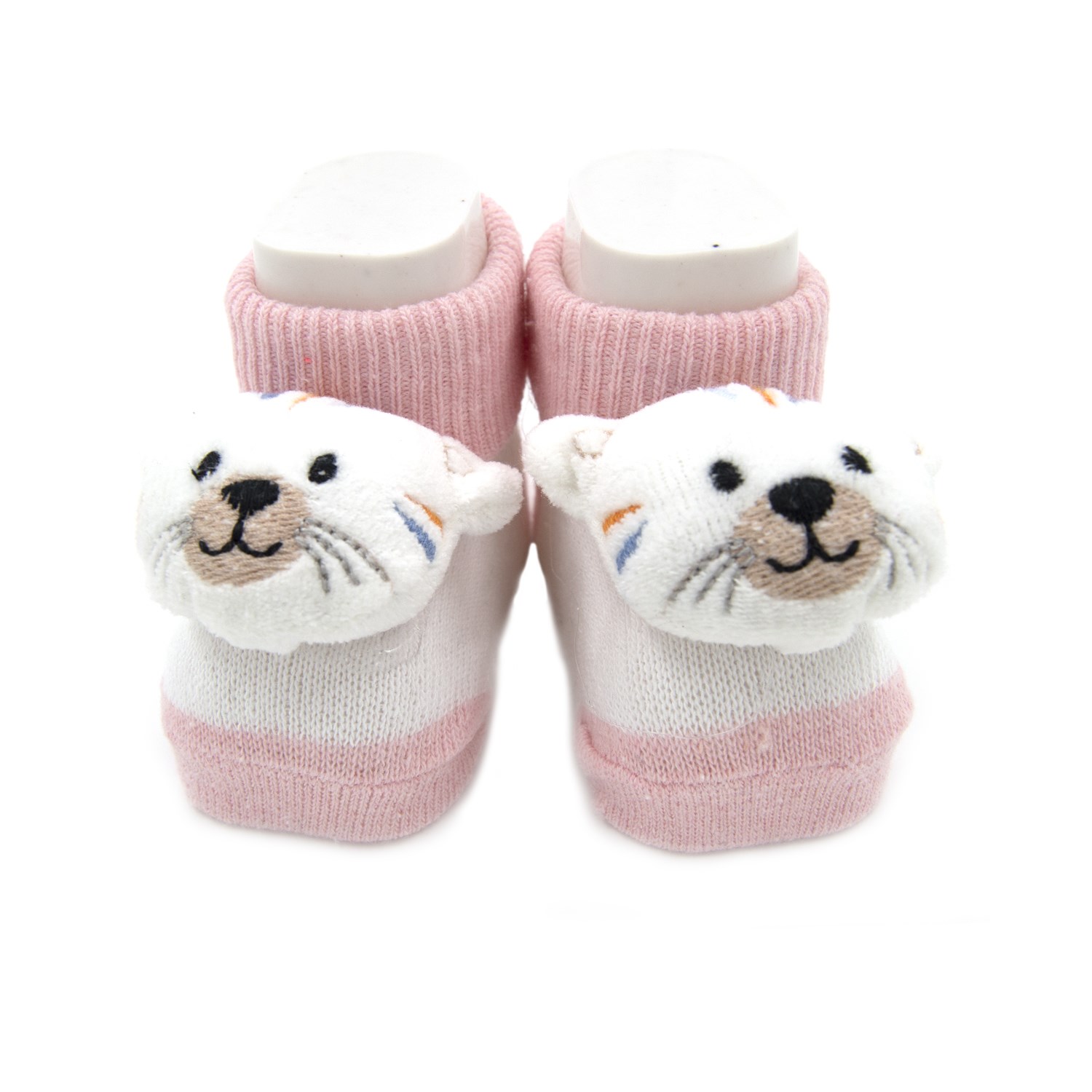 Mini Damla Oyuncaklı Bebek Çorabı 42425 Açık Pembe