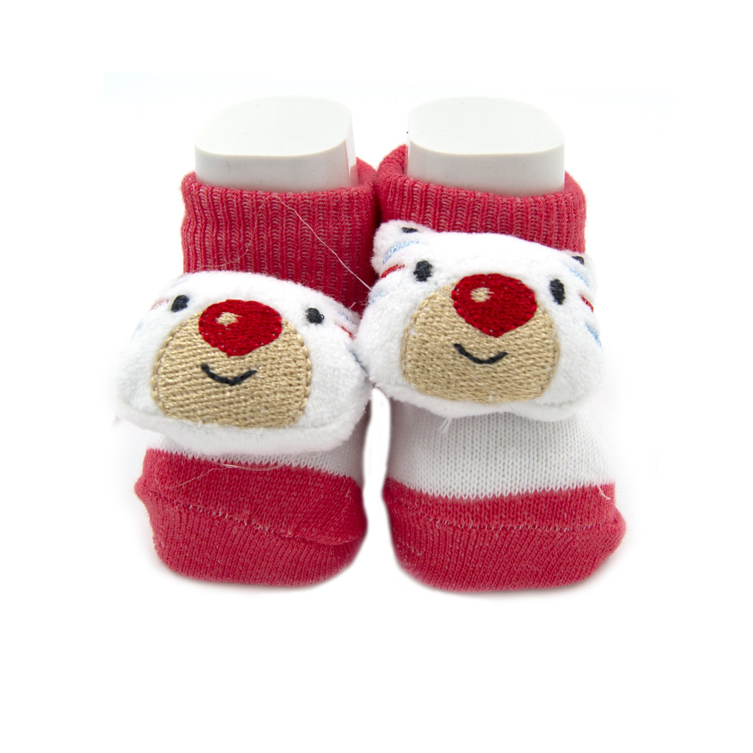 Mini Damla Oyuncaklı Bebek Çorabı 42425 Kırmızı