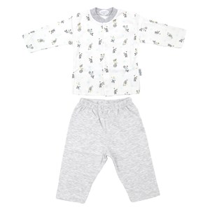 Sebi Bebe Bisikletli Bebek Pijama Takımı 2261 Gri