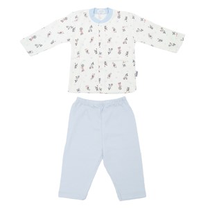 Sebi Bebe Bisikletli Bebek Pijama Takımı 2261 Mavi