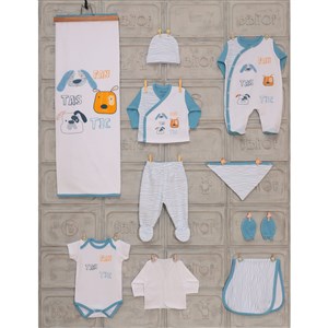 Bebitof 10'lu Bebek Hastane Çıkış Seti 10019 Mavi