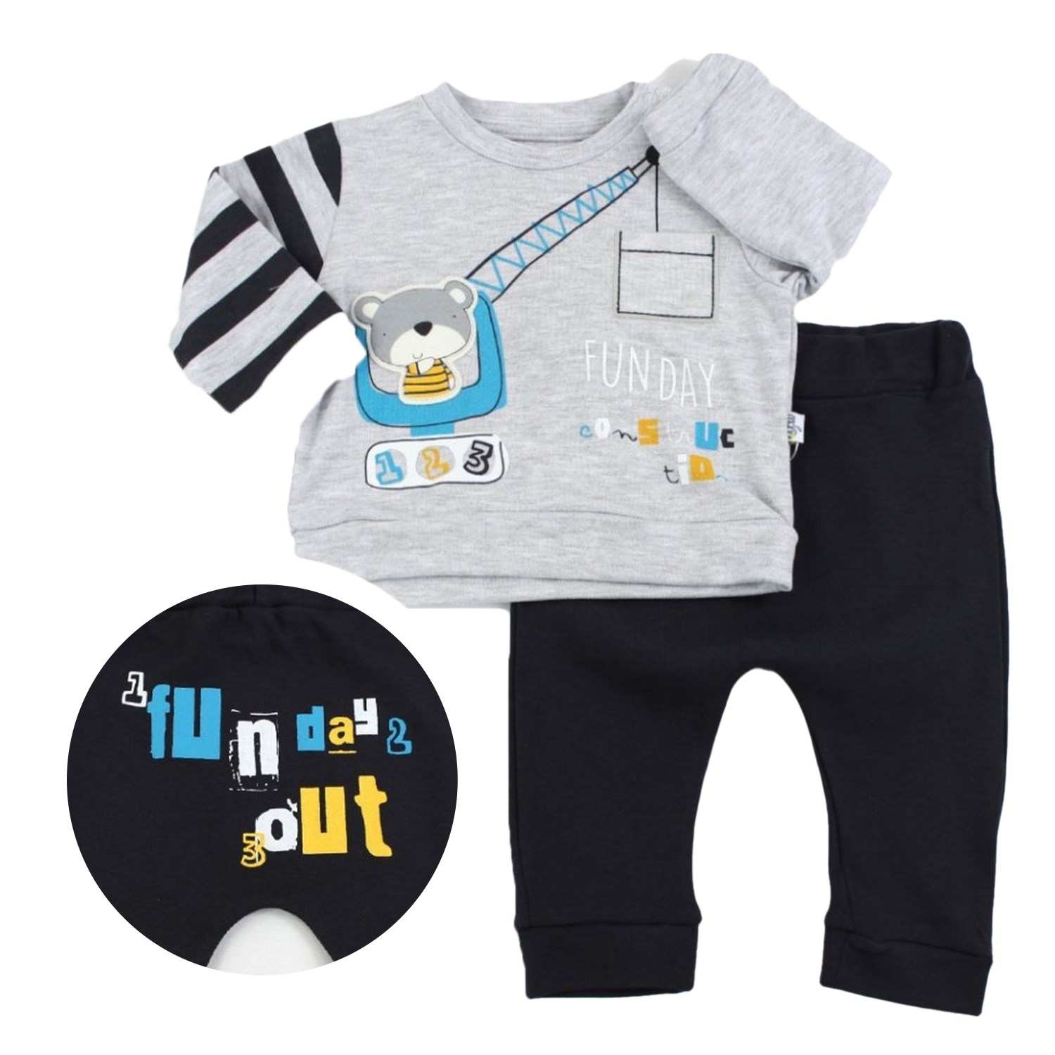 Lamono Funday 2'li Bebek Takımı 10011 Füme