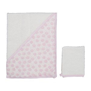 Caramell Örme Bebek Havlusu 82x90 Cm 5366 Pembe