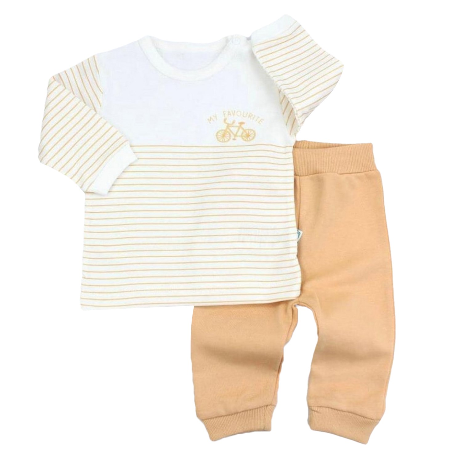 Dinemis Baby My Favorite 2'li Bebek Takımı 2017 Açık Kahverengi