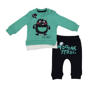 Bobby Baby Monster 2'li Bebek Takımı 1025 Yeşil