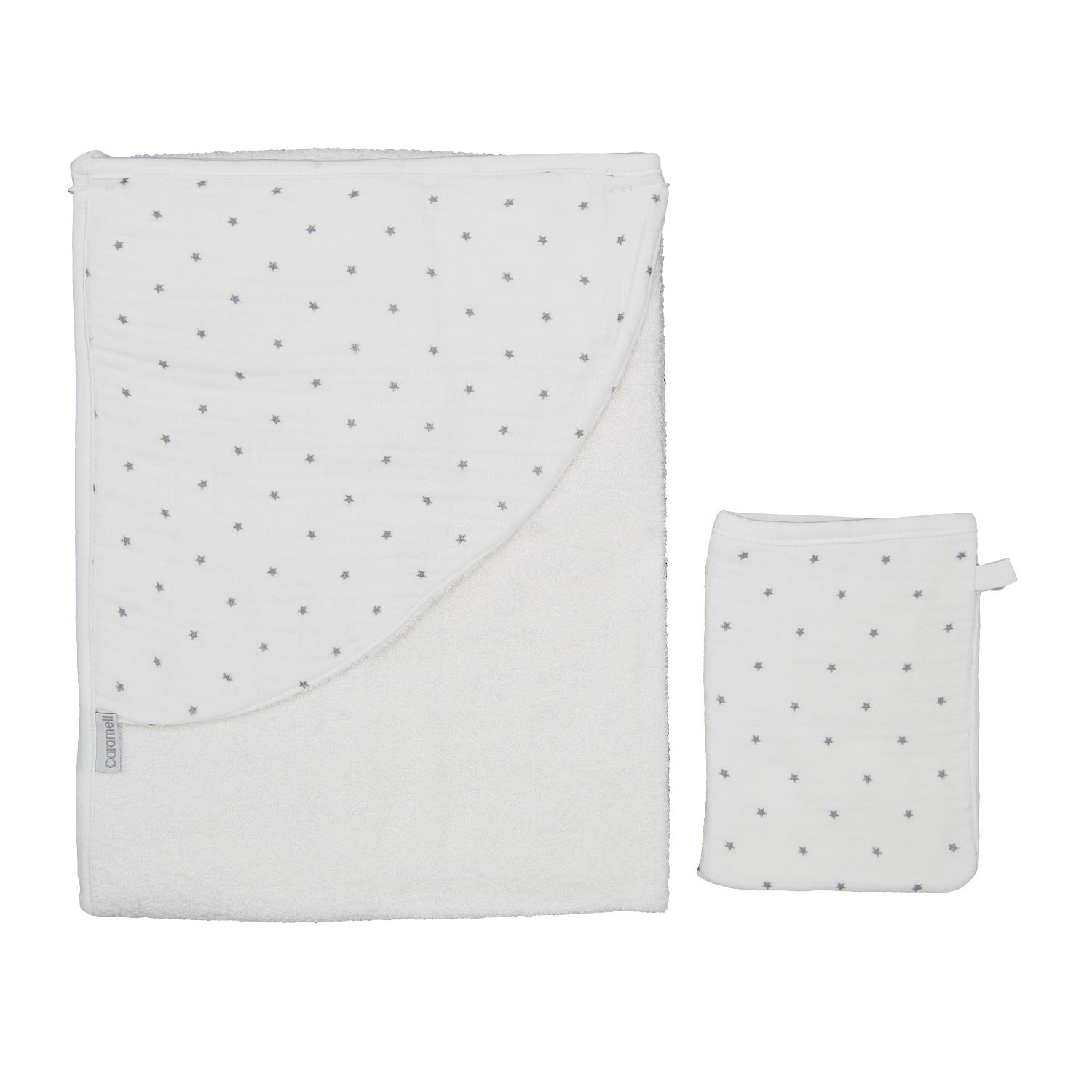 Caramell Örme Bebek Havlusu 82x90 Cm 5731 Ekru