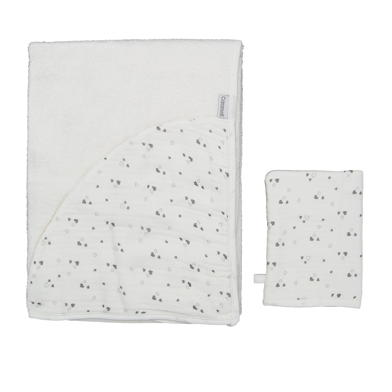 Caramell Örme Bebek Havlusu 82x90 Cm 5731 Krem
