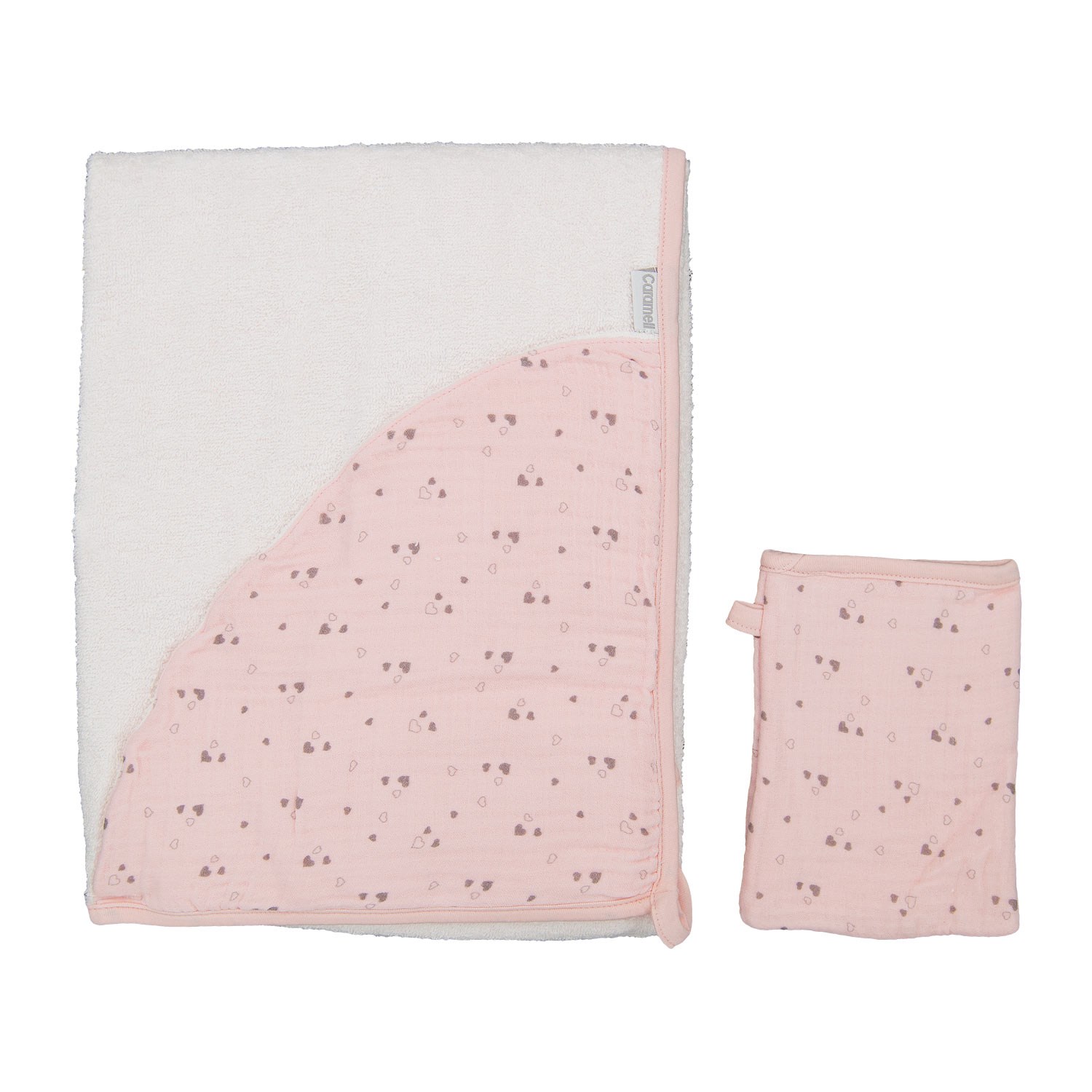 Caramell Örme Bebek Havlusu 82x90 Cm 5731 Somon