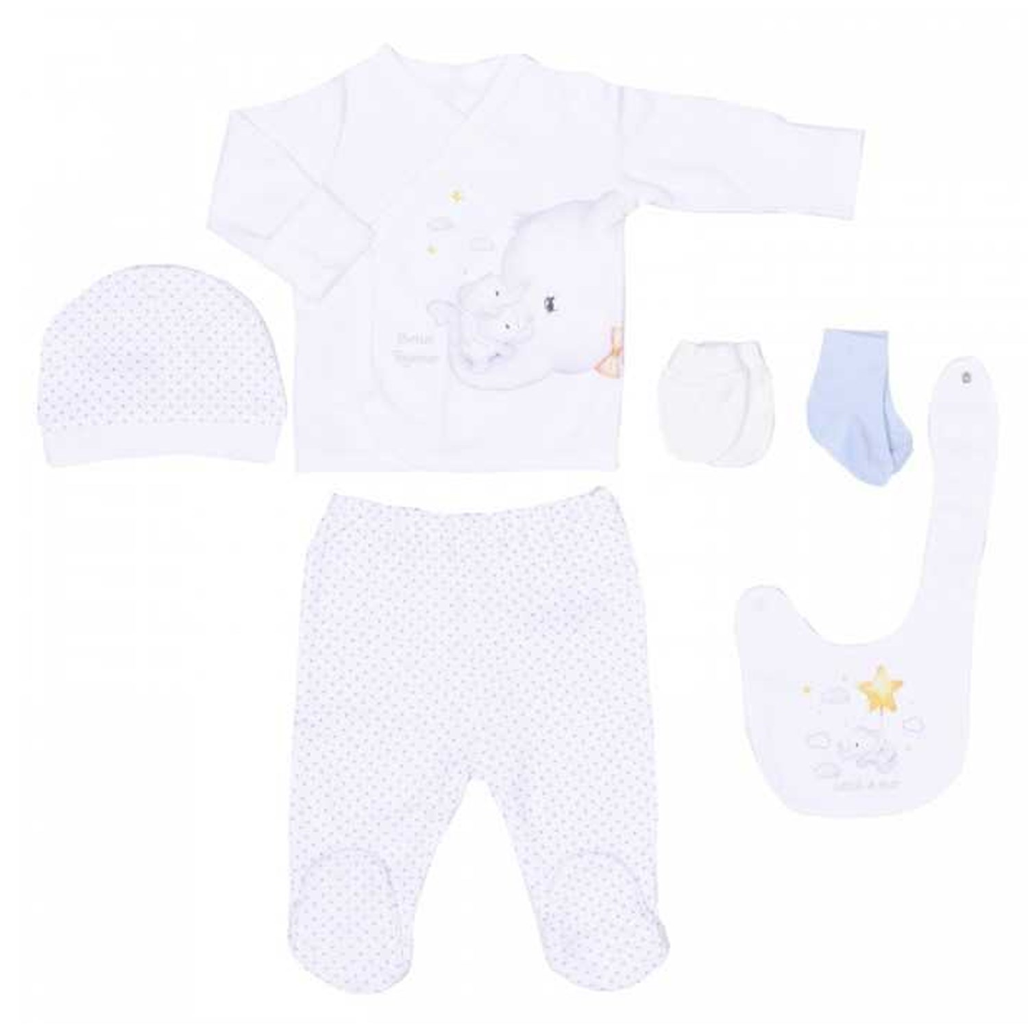 Kitikate Elephant 20'li Bebek Hastane Çıkış Seti 97337 Beyaz