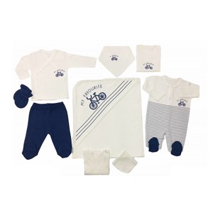 Dinemis Baby My Favorite 10'lu Hastane Çıkış Seti 4013 Lacivert