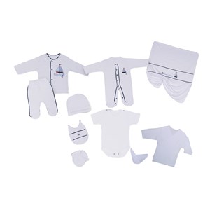 Dinemis Baby Marin 10'lu Hastane Çıkış Seti 4009 Lacivert