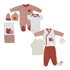 Ciccim Baby Ayıcık 10'lu Bebek Hastane Çıkış Seti 4419 Kiremit