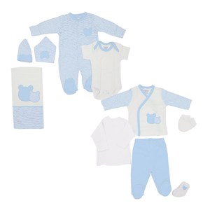 Ciccim Baby Ayıcık 10'lu Bebek Hastane Çıkış Seti 4419 Mavi