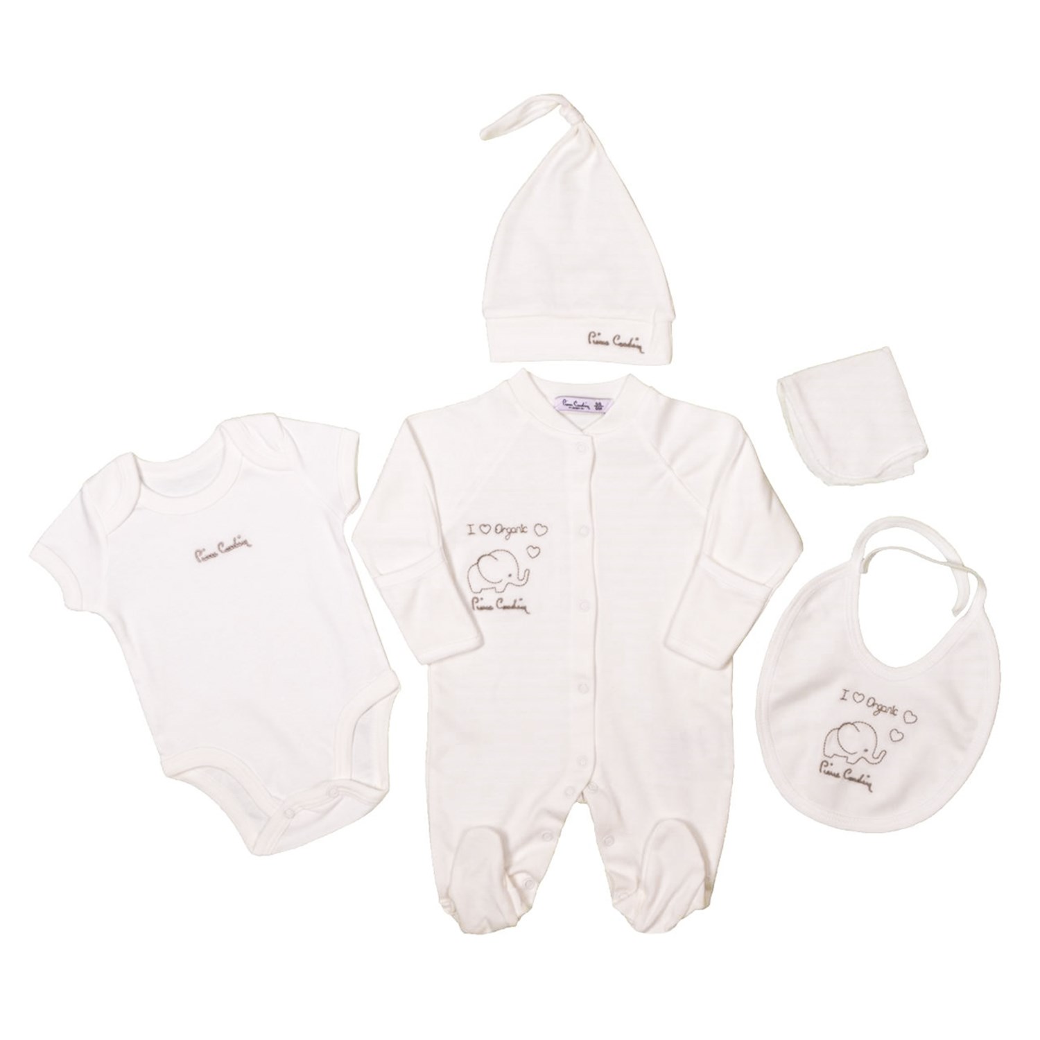 Pierre Cardin I Love Organics 5'li Hastane Çıkışı 300212 Ekru