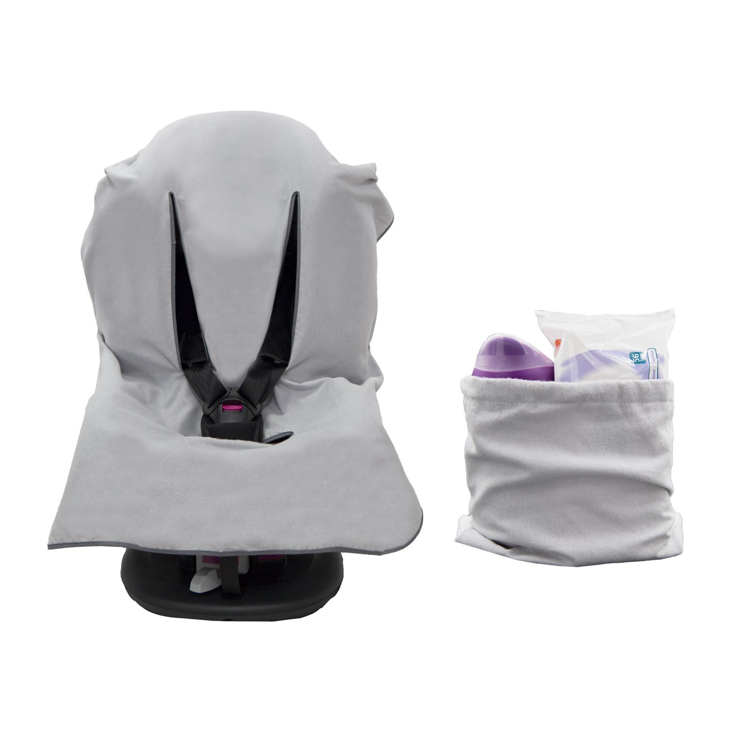 Ezh Bebek Oto Koltuğu Kılıfı Flanel (Pazen) Kumaş 4011 Gri