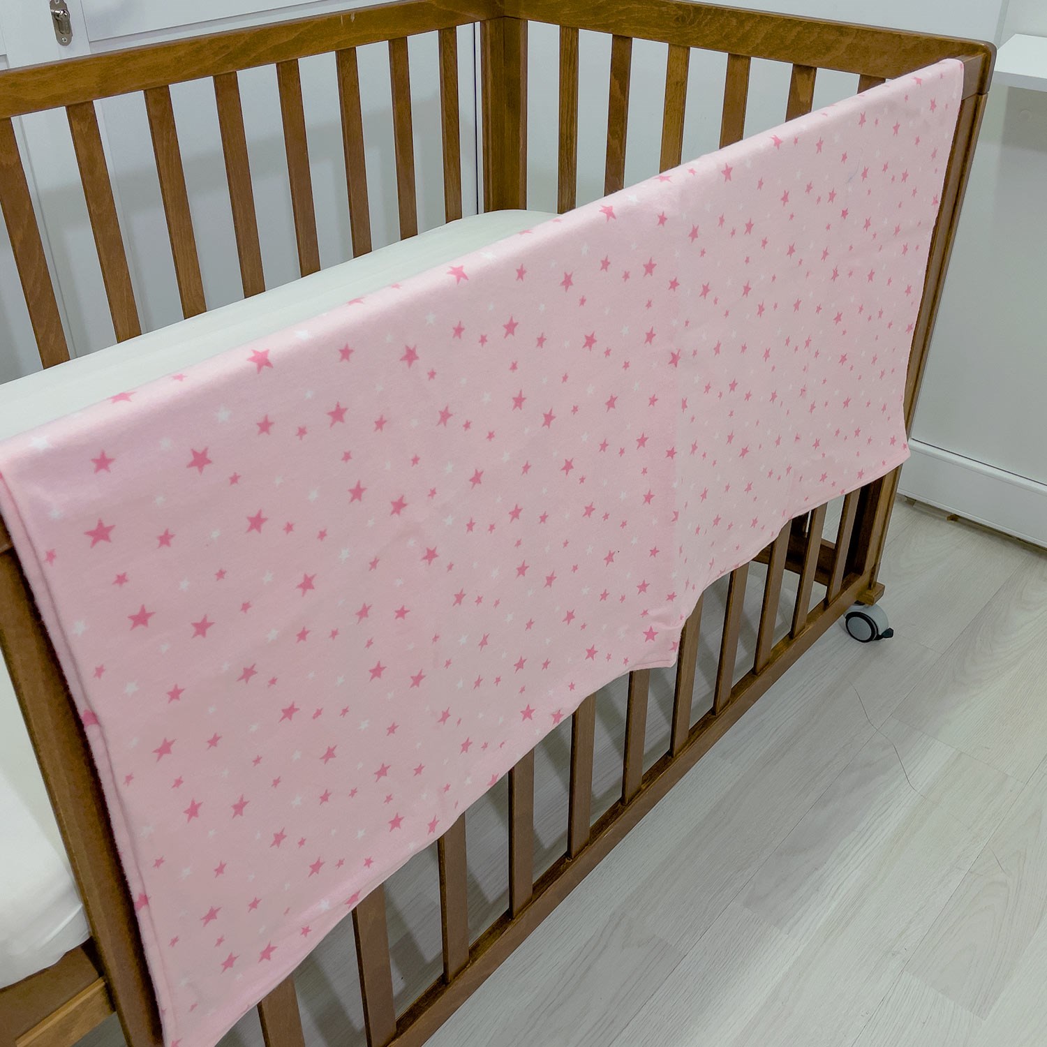 Mynest Çift Taraflı Pamuklu Flanel (Pazen) Battaniye 120x120 Pembe