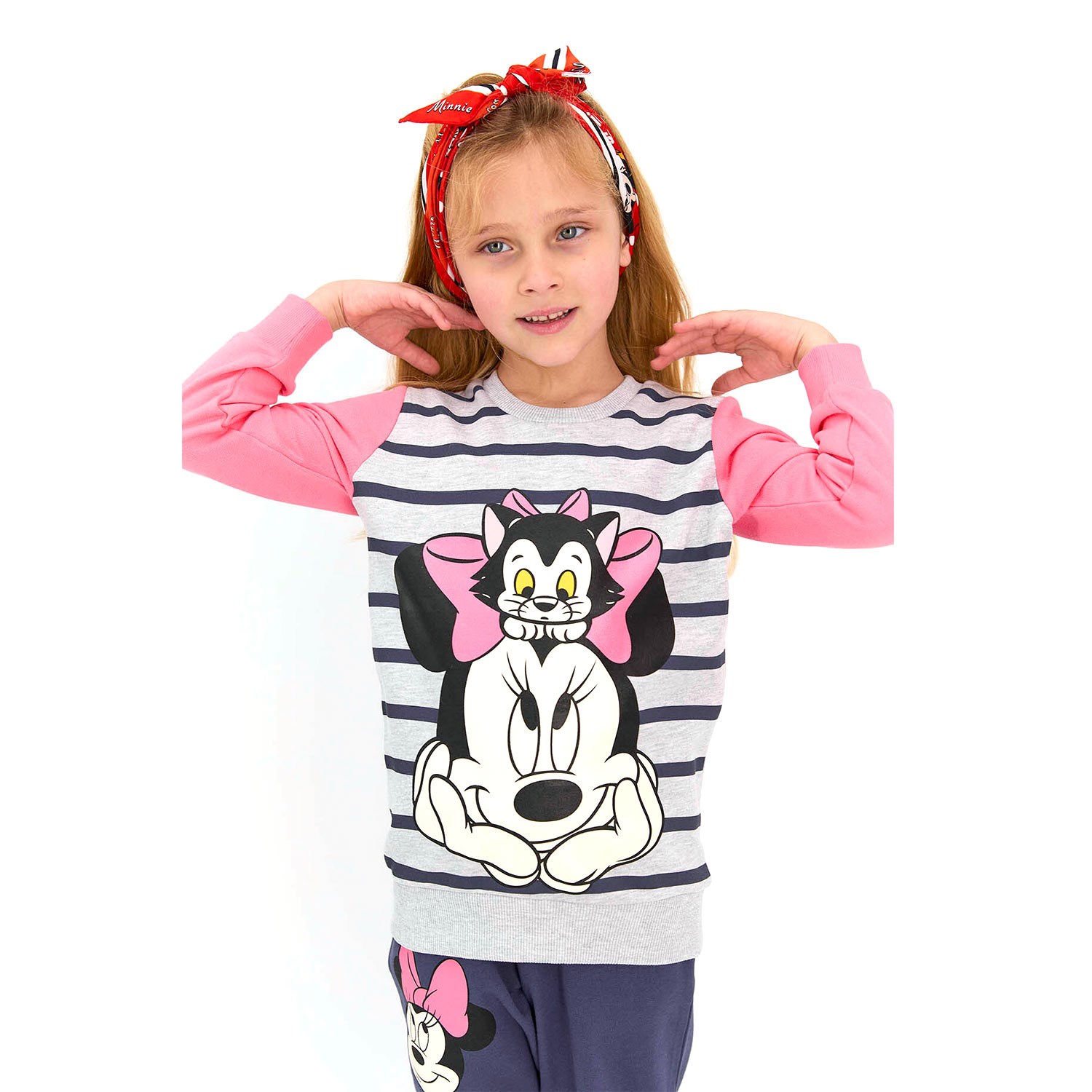 Minnie Mouse Kız Çocuk Eşofman Takımı D4603-3 Grimelanj