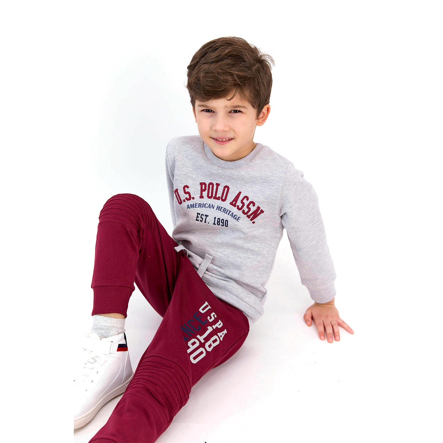 U S Polo Assn Erkek Cocuk Esofman Takimi Us903 4 Grimelanj Fiyati Ilke Bebe