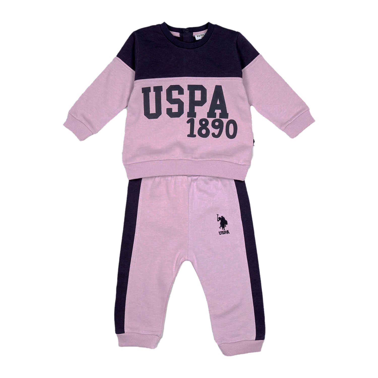 U.S. Polo Assn Uzun Kollu 2'li Bebek Takımı USB585 Antrasit