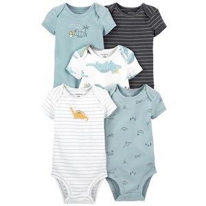 Carter's Layette Erkek Bebek 5'li Body 1L764610 Çok Renkli