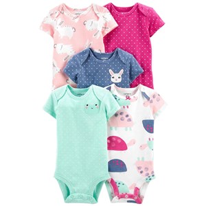 Carter's Layette Kız Bebek 5'li Body 1L767010 Çok Renkli