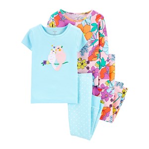 Carter's Tropical 4'lü Kız Çocuk Pijama Takımı 2I554310 Çok Renkli