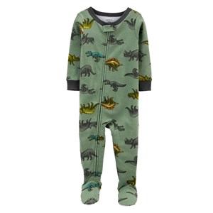 Carter's Dinosaur Erkek Çocuk Pijama Tulumu 2L727510 Yeşil