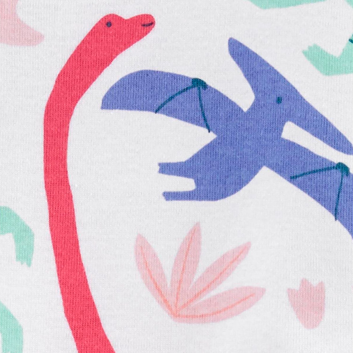 Carter's Dinosaur Kız Çocuk Pijama Tulumu 2L727611 Çok Renkli