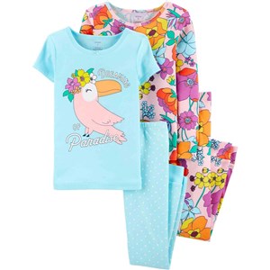 Carter's 4'lü Kız Çocuk Pijama Takımı 3I555410 Çok Renkli
