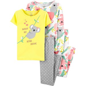 Carter's 4'lü Kız Çocuk Pijama Takımı 3I555710 Sarı