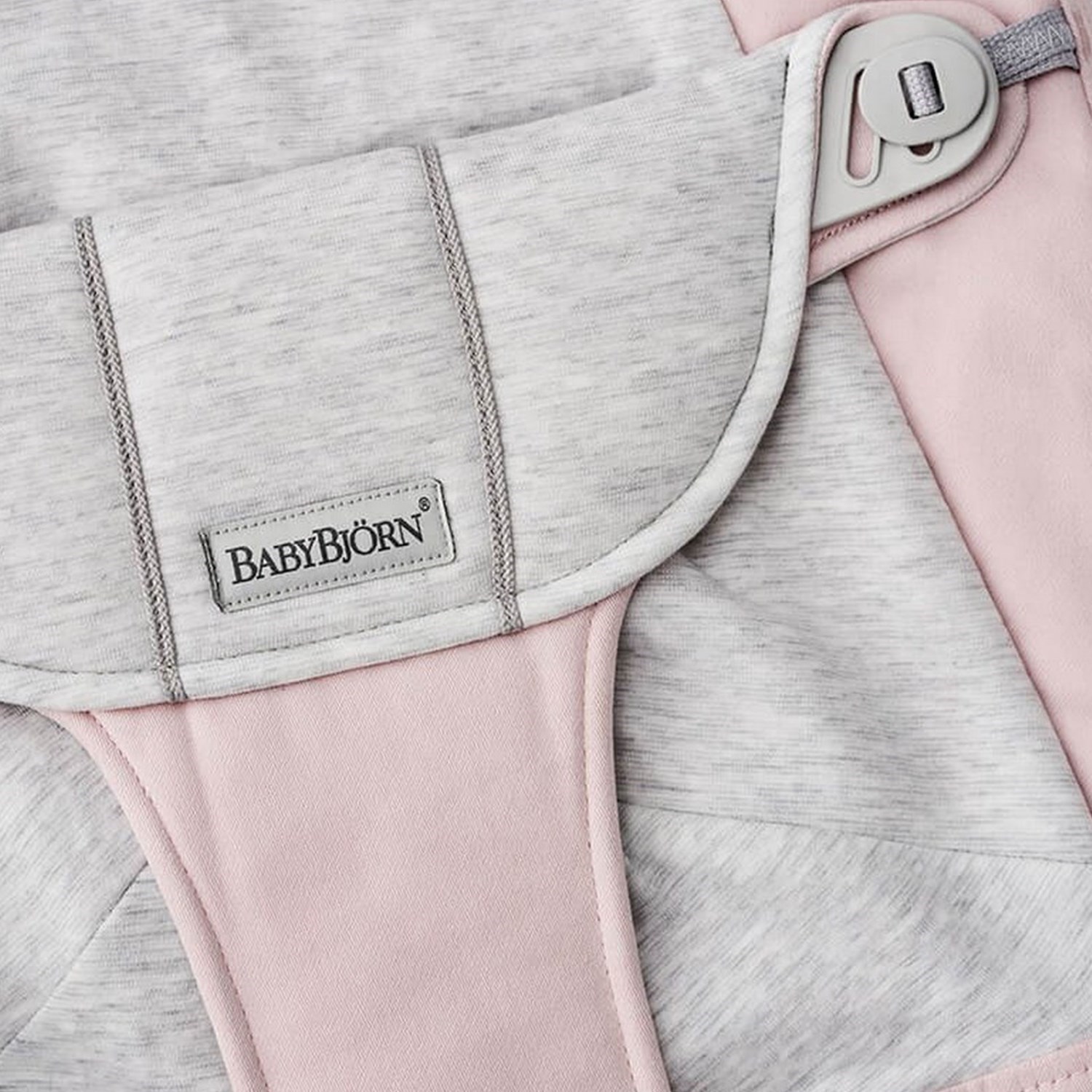 Babybjörn Balance Soft Ana Kucağı Cotton Jersey Light Pink Grey