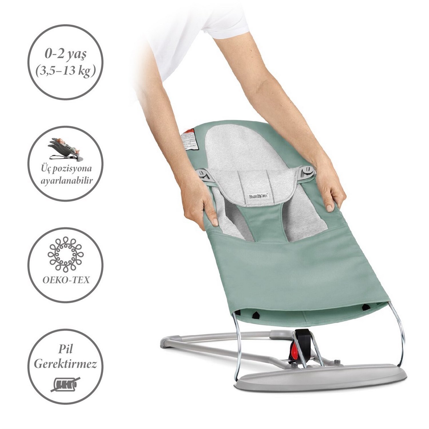 Babybjörn Balance Soft Ana Kucağı Cotton Jersey Light Sage Grey