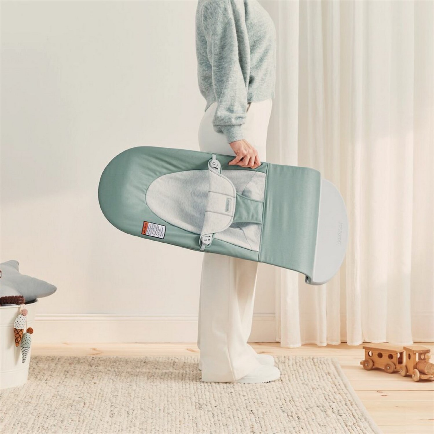 Babybjörn Balance Soft Ana Kucağı Cotton Jersey Light Sage Grey