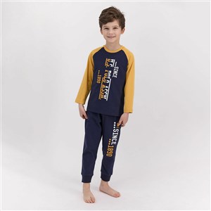 U.S. Polo Assn Erkek Çocuk Pijama Takımı US909-4 Lacivert