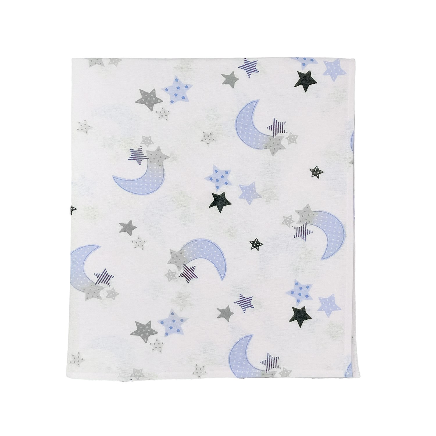 Mynest Flanel Battaniye ve Ana Kucağı Kılıfı 0-13 Kg 1017 Ekru-Mavi