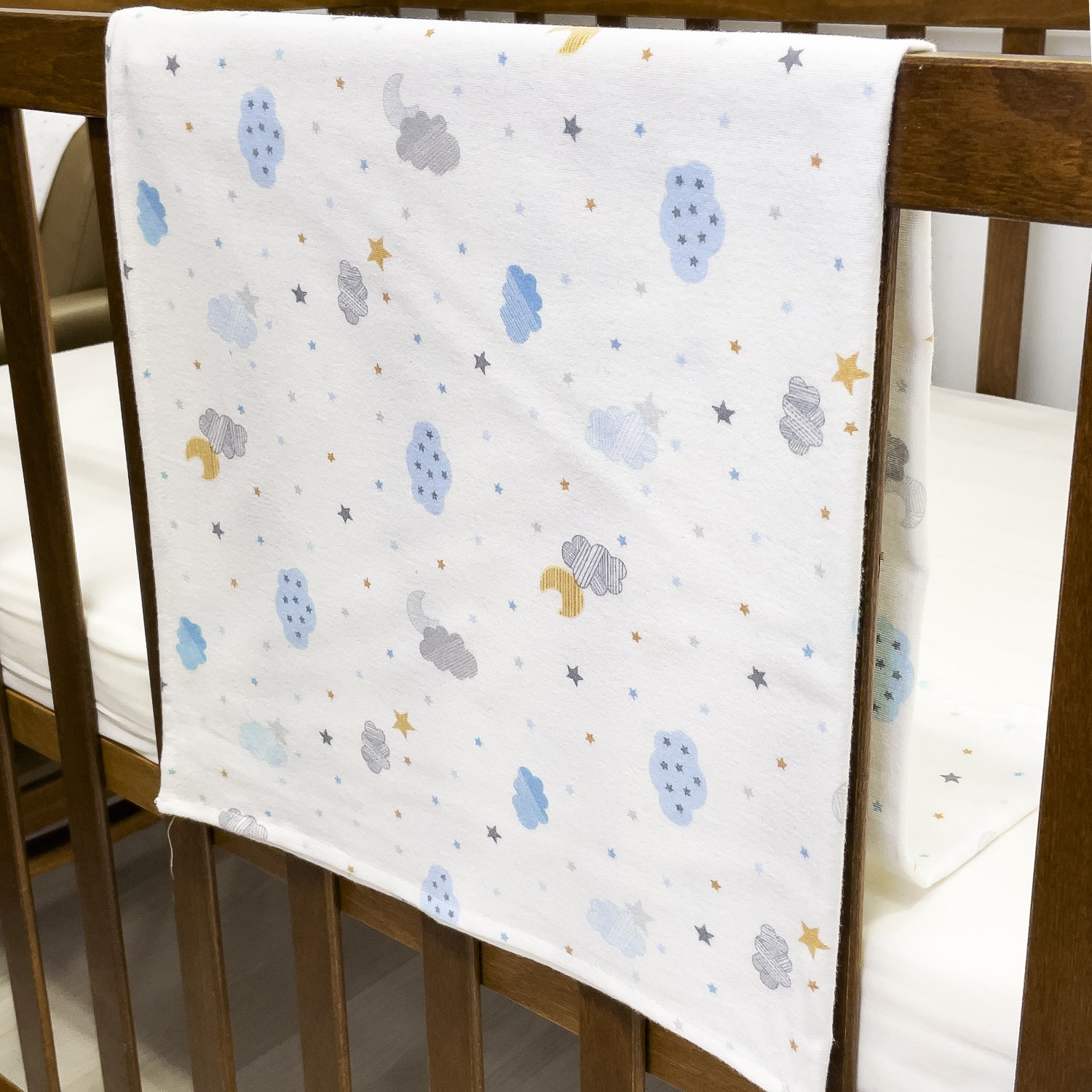 Mynest Flanel Battaniye ve Ana Kucağı Kılıfı 0-13 Kg 1017 Mavi
