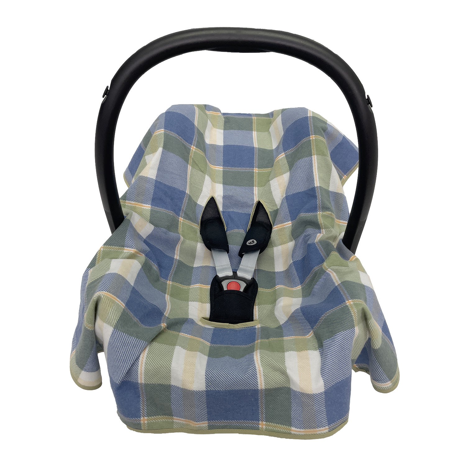 Ezh Ana Kucağı Kılıfı Flanel Kumaş (Pazen) 0-13 Kg Lacivert