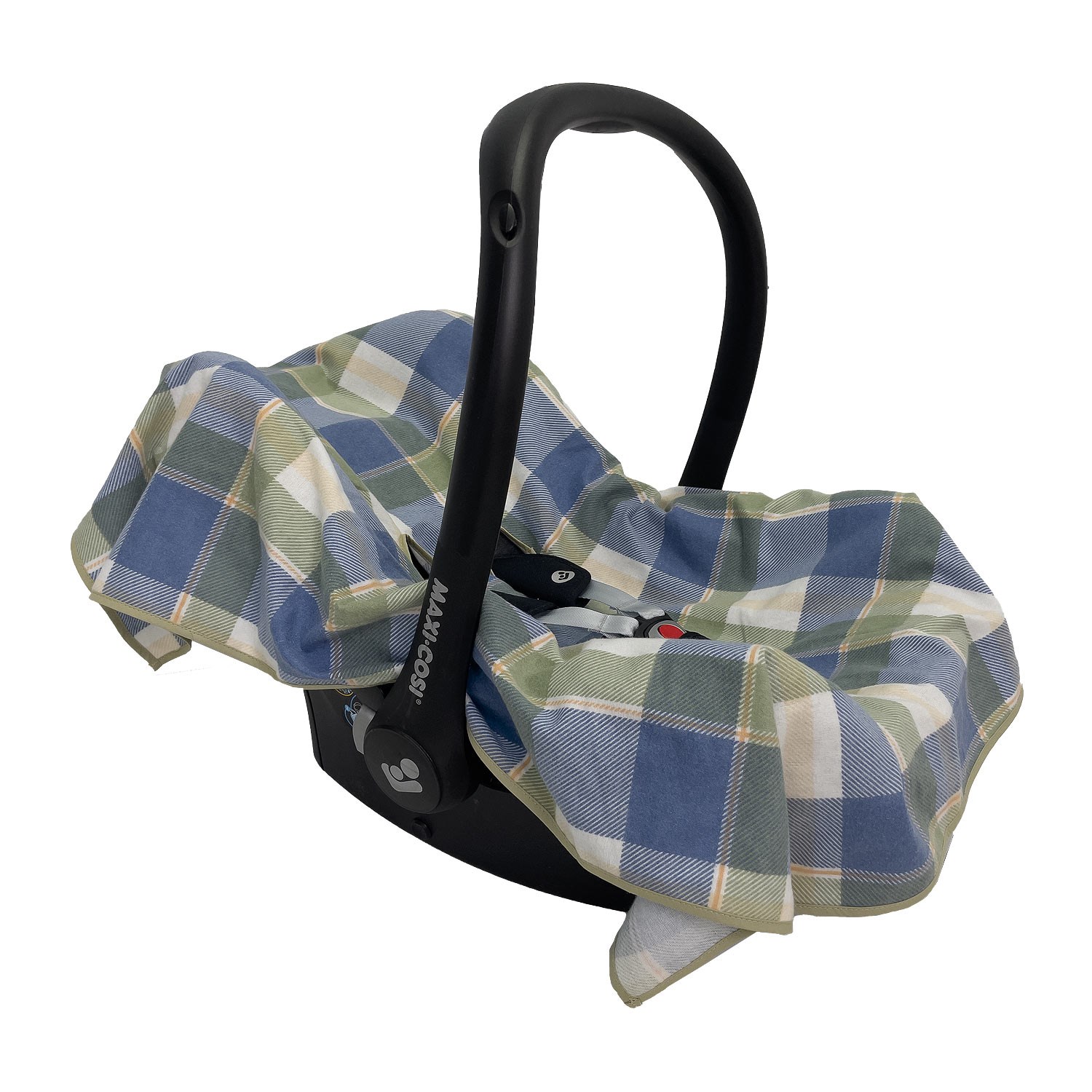 Ezh Ana Kucağı Kılıfı Flanel Kumaş (Pazen) 0-13 Kg Lacivert