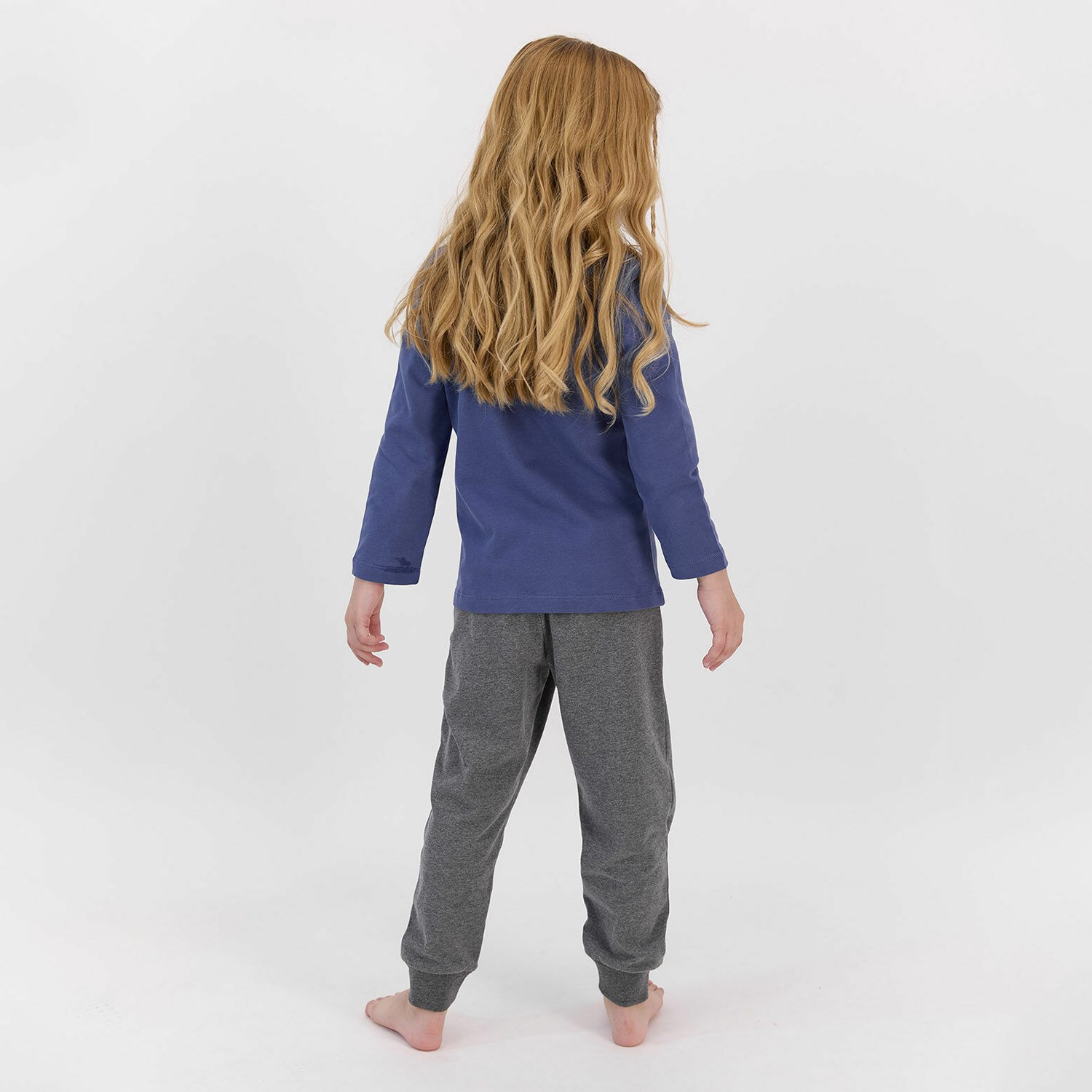 U.S. Polo Assn Kız Çocuk Pijama Takımı US965-4 İndigo