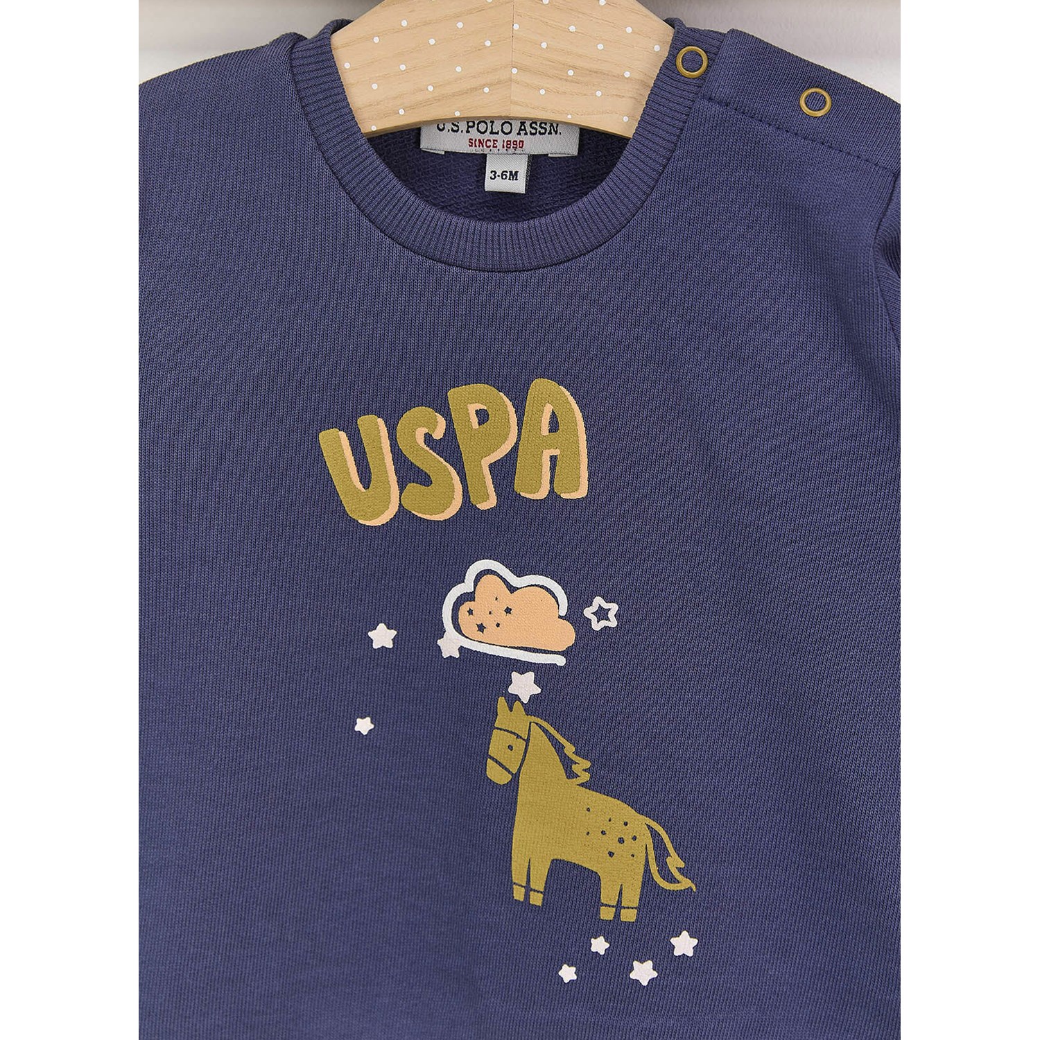 U.S. Polo Assn Erkek Bebek Uzun Kollu 2'li Takım USB490 İndigo