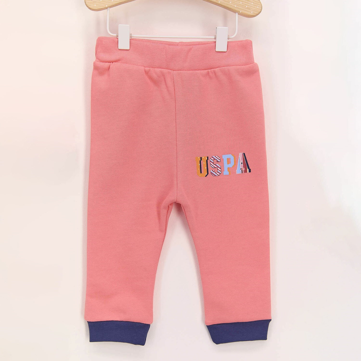 U.S. Polo Assn Kız Bebek Uzun Kollu 2'li Takım USB587 Coral