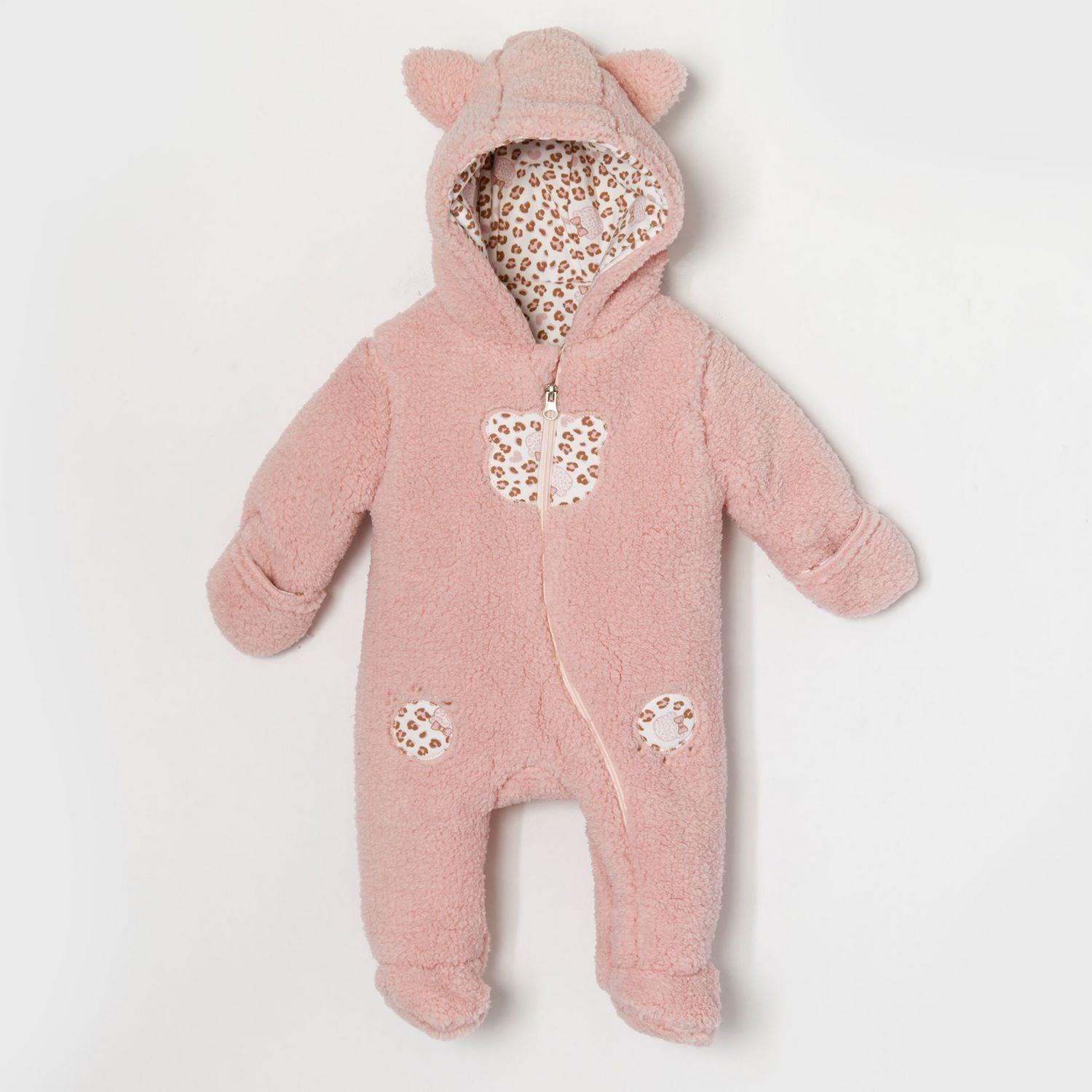 Andywawa Leopar Astronot Bebek Uyku Tulumu AC22079 Pembe