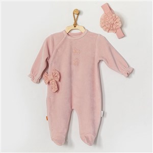 Andywawa Baby Stars Bebek Tulumu AC22303 Pembe