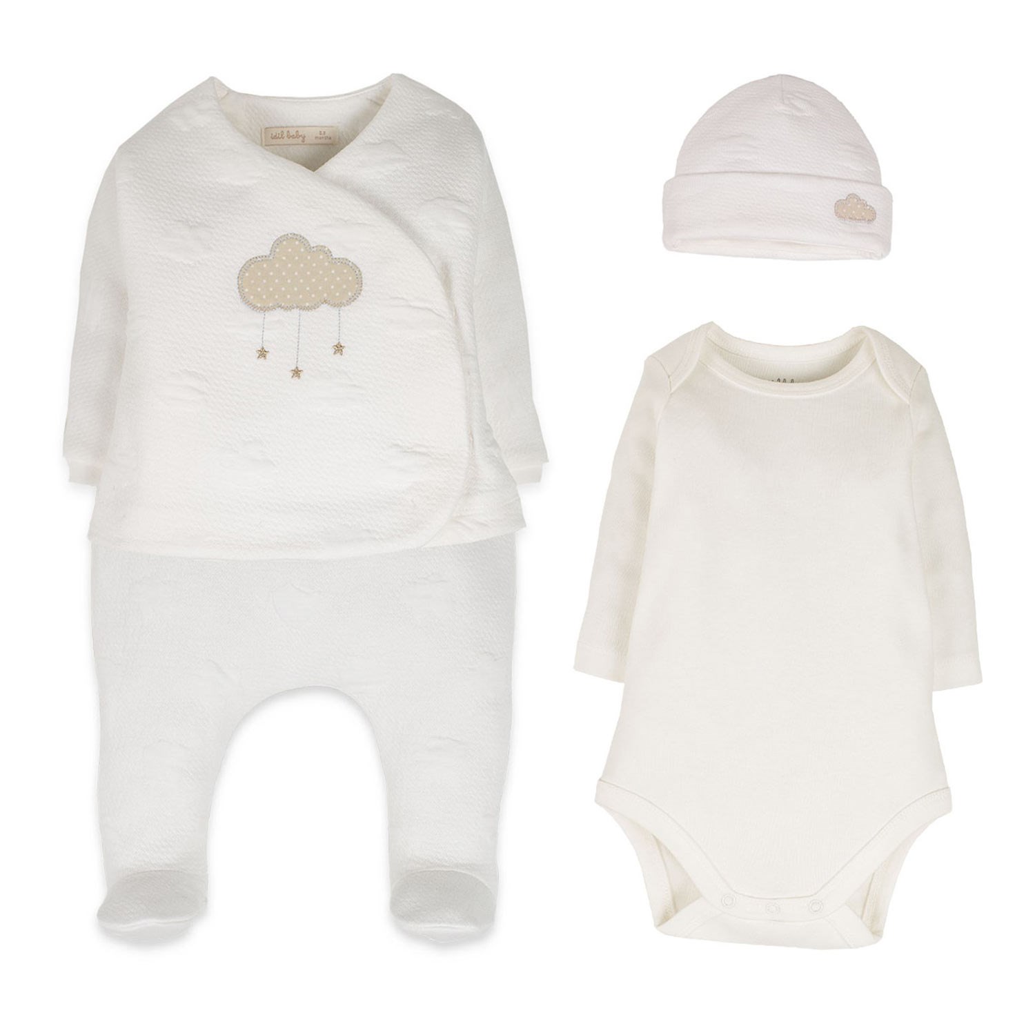 İdil Baby 4'lü Hırkalı Bebek Takımı 14958 Şeker