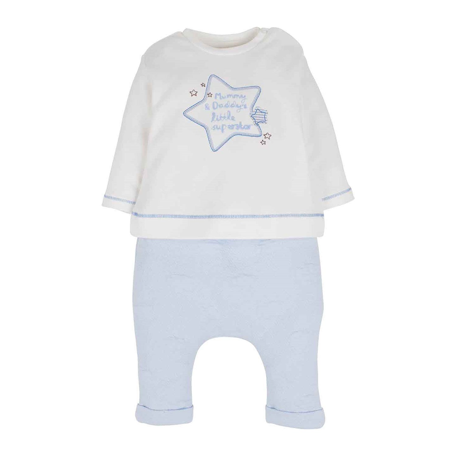 İdil Baby 2'li Bebek Takımı 14952 Mavi