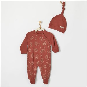 Andywawa Little Lion Bebek Tulumu AC22233 Kiremit