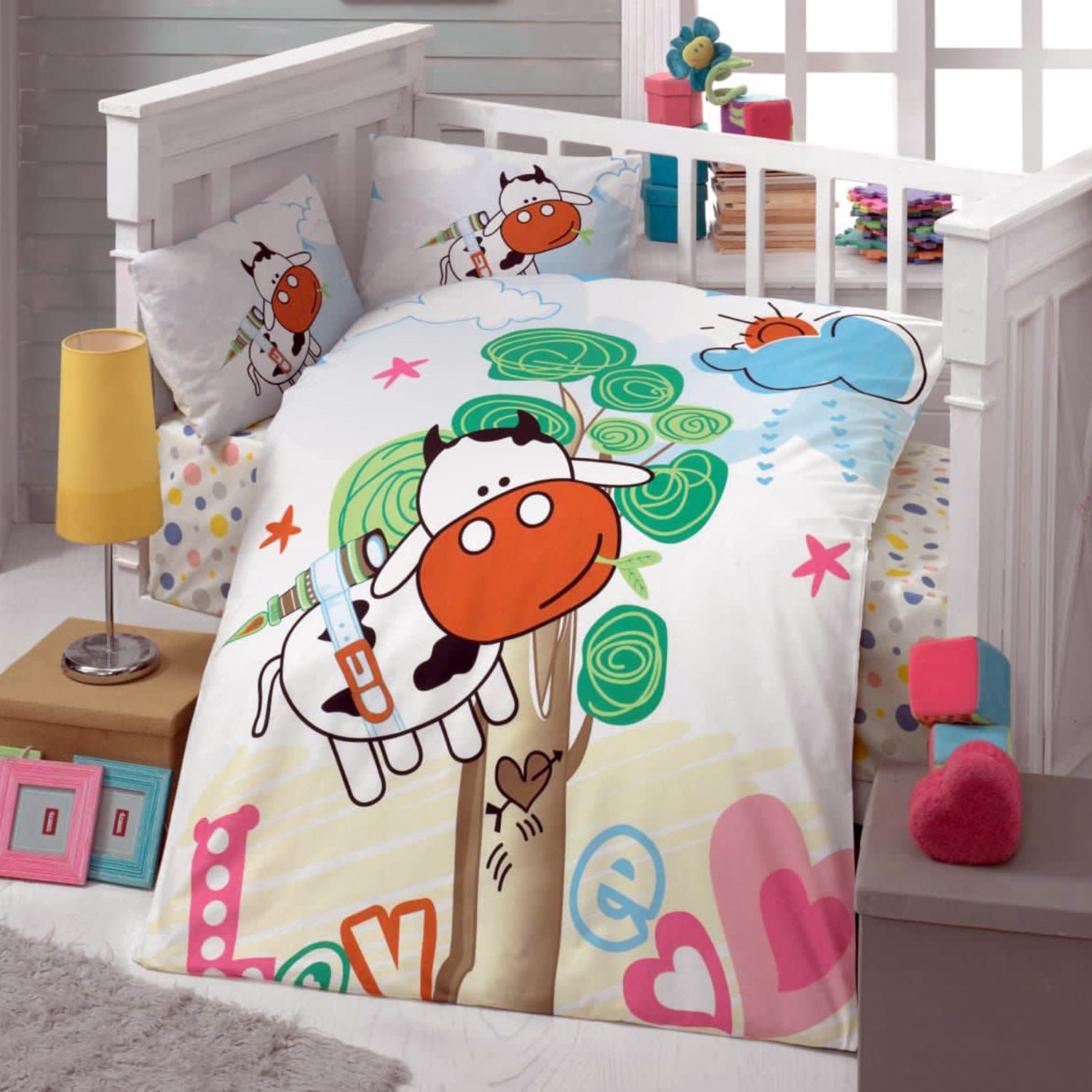 Mixi Baby Meraklı Nevresim Takımı 100x150 cm Çok Renkli