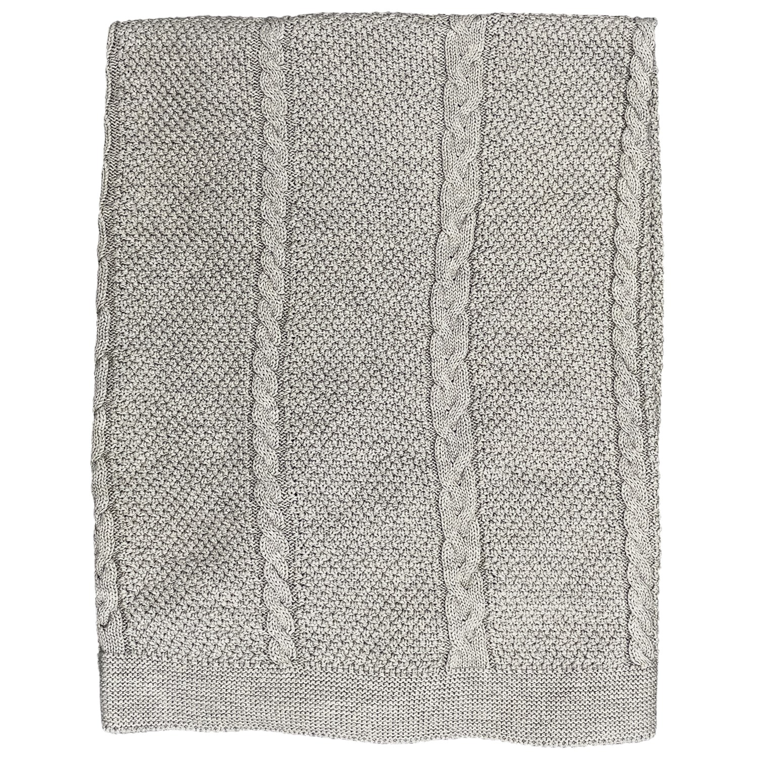 Bebepan Saç Örgü Triko Bebek Battaniyesi 80x90 Cm 1063 Grimelanj